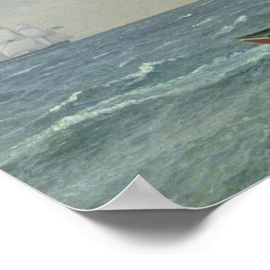 Das Meer, 1831 Poster (Ecke)