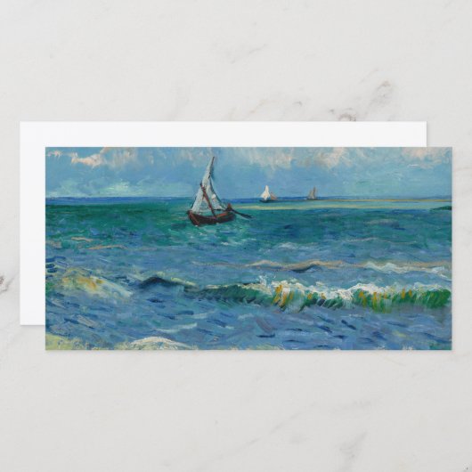 Das Meer am Les Saintes Maries de la Mer | Van Gog Dankeskarte (Vorne/Hinten)