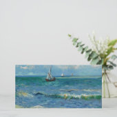Das Meer am Les Saintes Maries de la Mer | Van Gog Dankeskarte (Stehend Vorderseite)