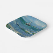 Das Meer am Les Saintes Maries de la Mer | Van Gog Pappteller (Gewinkelt)