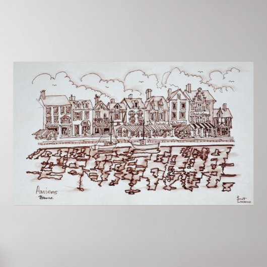 Das Meer, Amiens | Somme, Frankreich Poster (Vorne)