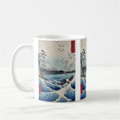 Das Meer an Satta Suruga Provinz durch Ando, Kaffeetasse (Links)