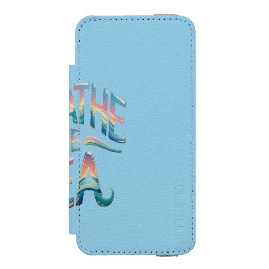 Das Meer atmen Incipio iPhone Geldbeutel-Hülle (Folio Vorderseite)