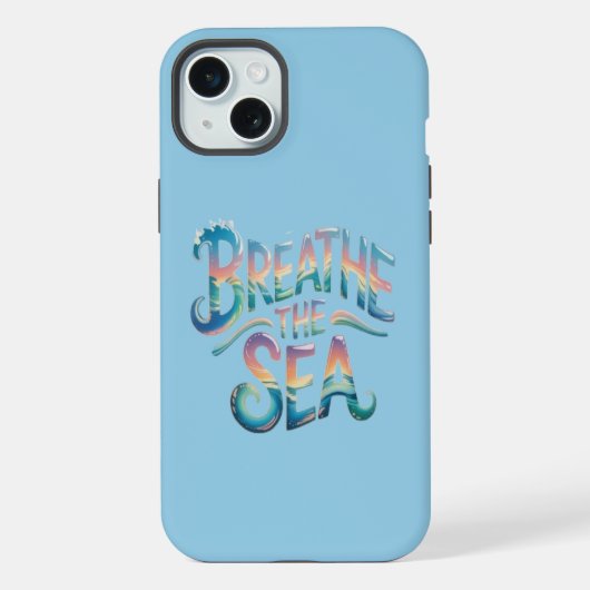 Das Meer atmen iPhone Hülle (Rückseite)