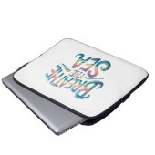 Das Meer atmen Laptopschutzhülle (Vorne Knopf)