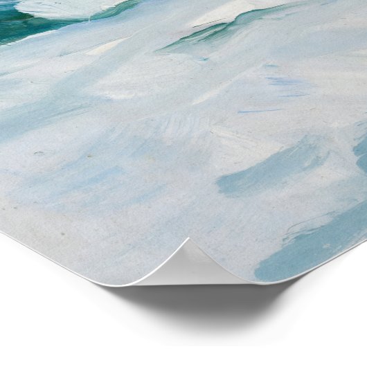 Das Meer | Charles Herbert Woodbury - Impressionis Poster (Ecke)