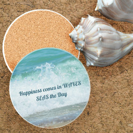 Das Meer, der Tag, der die Welle bricht Getränkeuntersetzer