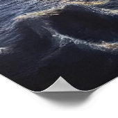 Das Meer ein Felsen und eine Burg | Art der AI Poster (Ecke)