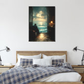 Das Meer hinter seiner Stille Leinwanddruck (Insitu (Schlafzimmer))