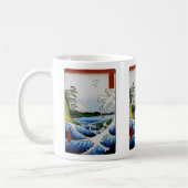 Das Meer in der Provinz Suruga, 1858 Kaffeetasse (Links)