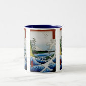 Das Meer in der Provinz Suruga, 1858 Zweifarbige Tasse (Mittel)