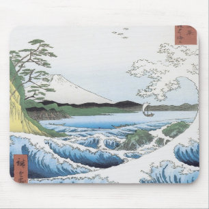 Das Meer in Satta, Hiroshige, 1858 Mousepad