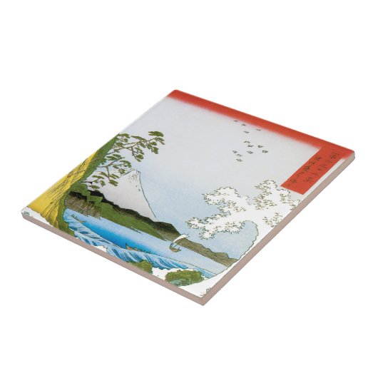 Das Meer in Satta in der Provinz Suruga Fliese (Seite)