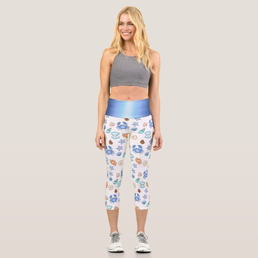 Das Meer ist gepflegt Capri Leggings (Vorderseite)