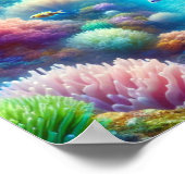 Das Meer ist mein glücklicher Ort Poster (Ecke)