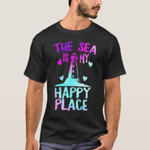 Das Meer ist mein schönster Ort Lighthouse Summer  T-Shirt