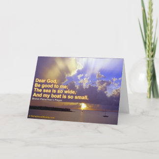 Das Meer ist so groß wie die Grußkarte Karte