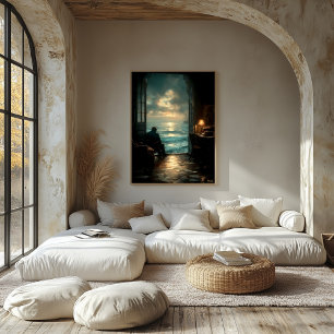 Das Meer jenseits seiner Stille Leinwanddruck
