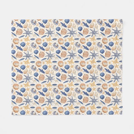 Das Meer lebt in jedem von uns Fleecedecke (Vorderseite (Horizontal))