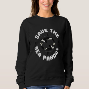 Das Meer Pandas Orcas Whale Sea gerettet Sweatshirt