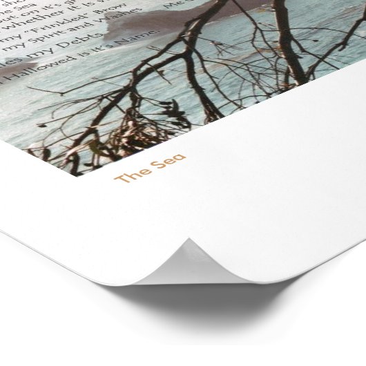 Das Meer Poster (Ecke)