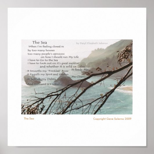 Das Meer Poster (Vorne)