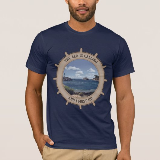 Das Meer ruft (anpassbar) T-Shirt (Vorderseite)