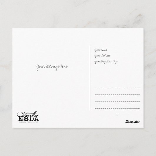 Das Meer ruft Postkarte (Rückseite)