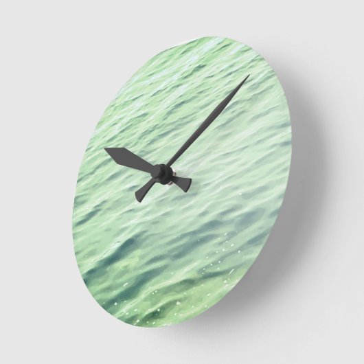 das Meer Runde Wanduhr (Winkel)