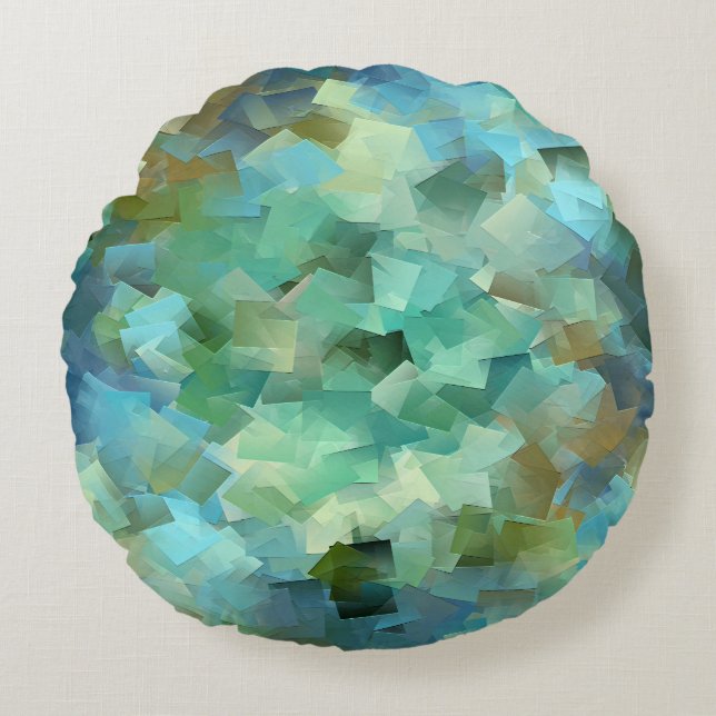 Das Meer...... Rundes Kissen (Vorderseite)