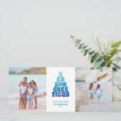 Das Meer und die Gruß Feiertagskarte (Stehend Vorderseite)