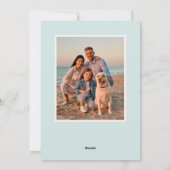 Das Meer und die Gruß Feiertagskarte (Rückseite)