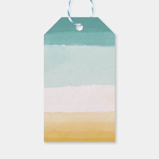 Das Meer und die Gruß Geschenkanhänger (Rückseite)