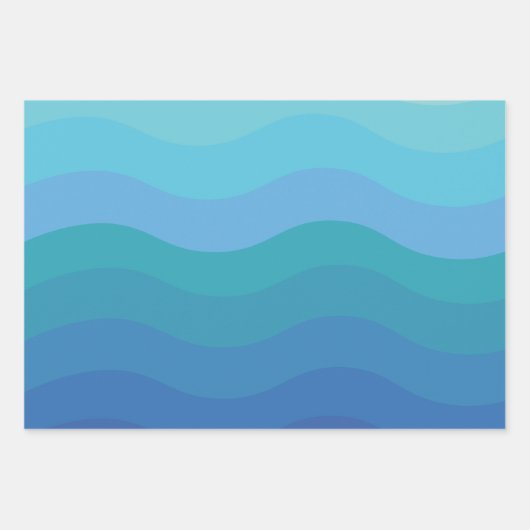 Das Meer und die Gruß Geschenkpapier Set (Vorderseite 2)