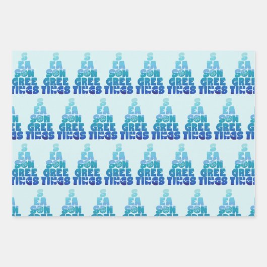 Das Meer und die Gruß Geschenkpapier Set (Vorderseite)