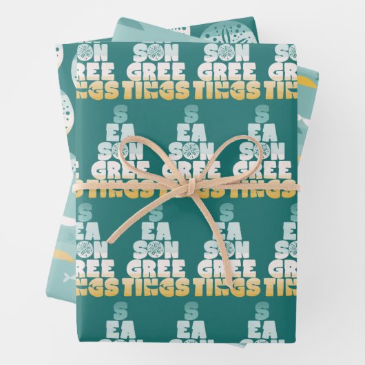 Das Meer und die Gruß Geschenkpapier Set (Beispiel)