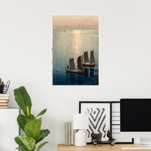 Das Meer von Hiroshi Yoshida Poster (Heimbüro)