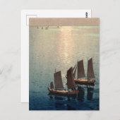Das Meer von Hiroshi Yoshida Postkarte (Vorne/Hinten)