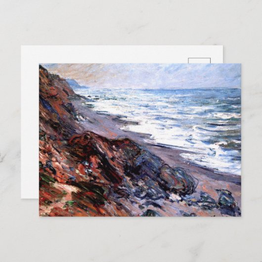 Das Meer von Pourville bei Monet, Postcard Postkarte (Vorne/Hinten)