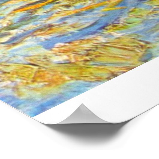 Das Meer von Saintes-Maries von Vincent van Gogh Poster (Ecke)