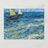 Das Meer von Saintes-Maries von Vincent van Gogh Postkarte (Rückseite)