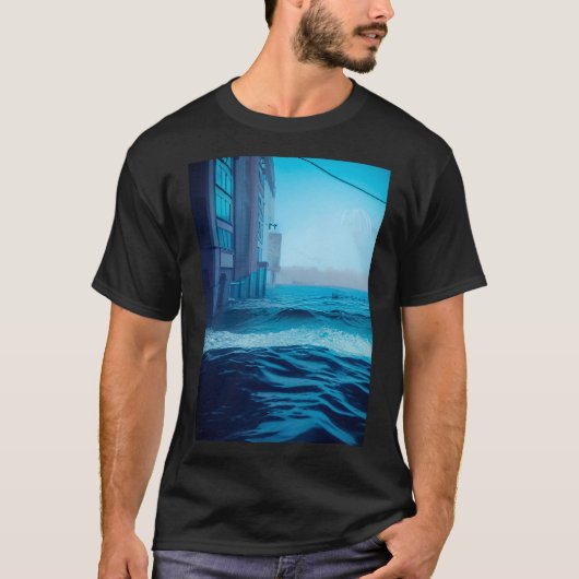 Das Meer wacht in der Stadt. T-Shirt (Vorderseite)