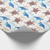 Das Meeresschildkröte-Muster Geschenkpapier (Ecke)