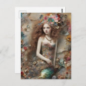 Das Meerjungkind Postkarte (Vorne/Hinten)