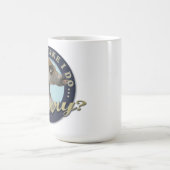 Das Meerkat mit Haltung Becher Kaffeetasse (Mittel)