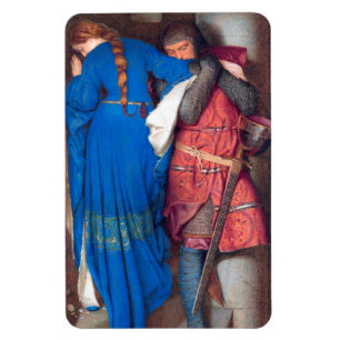 Das Meeting Turret Stairs Painting Frederic Burton Magnet