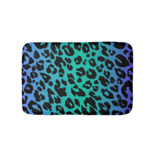 Das mehrfarbige Leopard-Design 6 Badematte