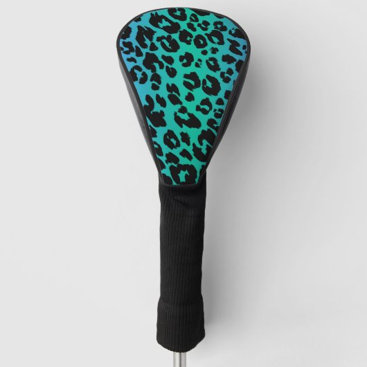 Das mehrfarbige Leopard-Design 6 Golf Headcover (Vorderseite)