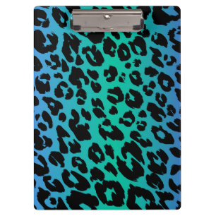 Das mehrfarbige Leopard-Design 6 Klemmbrett