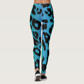 Das mehrfarbige Leopard-Design 6 Leggings (Rückseite)